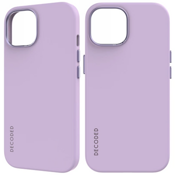 Etui Decoded Silicone Back Cover silikonowe z MagSafe do iPhone 15 - lawendowe