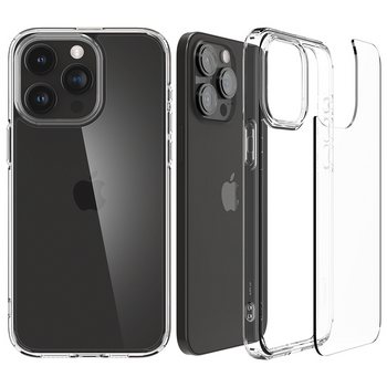 Spigen Crystal Hybrid, crystal clear - iPhone 15 Pro Max