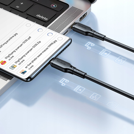 MCDODO KABEL USB-C SZYBKIE ŁADOWANIE DO SAMSUNG APPLE USB TYP C 5A 240W 1M