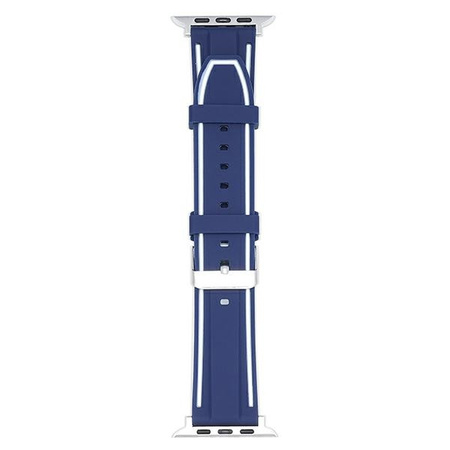 Beline pasek Apple Watch Solid Silicone42/44/45/49mm granatowo-biały navy/white
