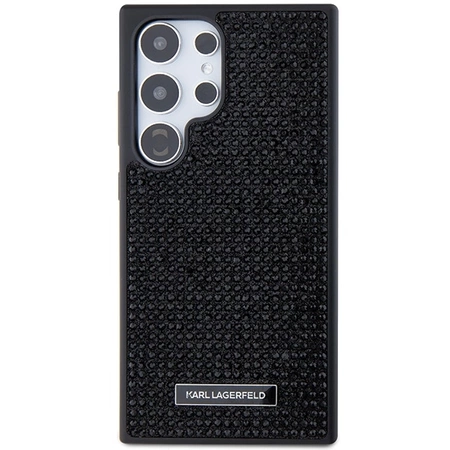 Etui Karl Lagerfeld Rhinestone Metal Logo na Samsung Galaxy S24 Ultra - czarne