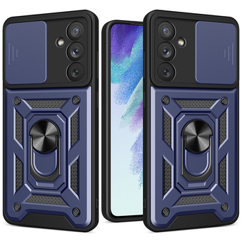 Hybrid Armor Camshield etui do Samsung Galaxy A54 5G pancerny pokrowiec z osłoną na aparat niebieskie