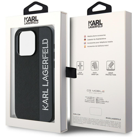 KARL LAGERFELD ETUI DO IPHONE 15 PRO KLHCP15LPSAKDGCK HARDCASE SAFFIANO