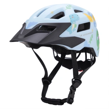 Kask rowerowy dziecięcy MTB Wozinsky z odpinanym daszkiem 48-52 cm - jasnoniebieski