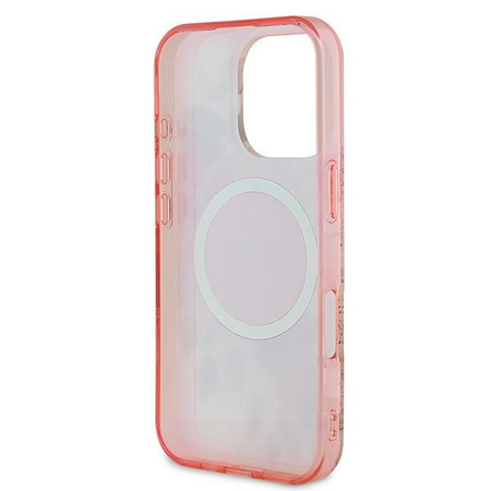 GUESS CASE DO IPHONE 16 PRO MAX 6.9 DO MAGSAFE KWIATOWE WZORY Z TONAL