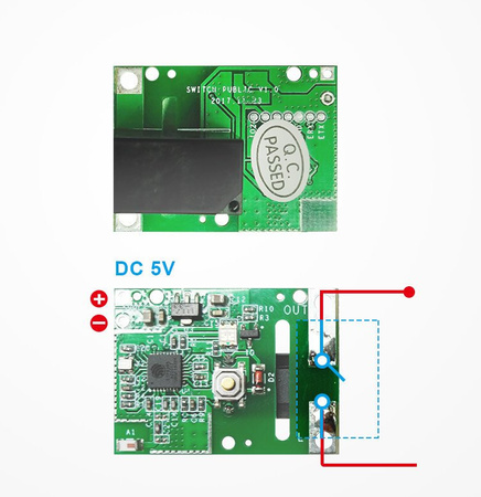 Sonoff RE5V1C beznapięciowy przełącznik przekaźnik Wi-Fi (IM171018005)