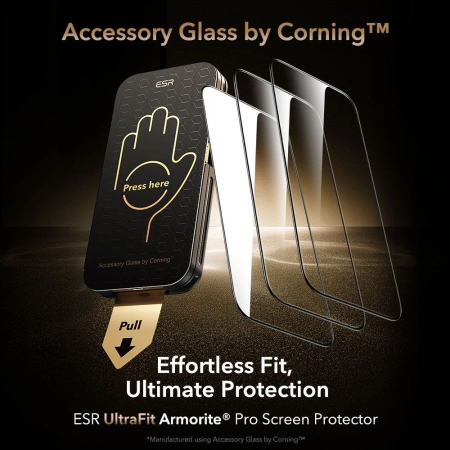 ESR SZKŁO HARTOWANE ULTRAFIT ARMORITE PRO DO IPHONE 17 PRO Z OCHRONĄ
