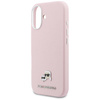 Etui Karl Lagerfeld Karl & Choupette     Head Pins Saffiano MagSafe do iPhone 17 różowy