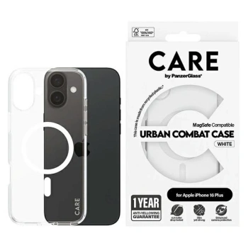 CARE by PanzerGlass Flagship Case iPhone 16 Plus 6.7 biały/white MagSafe 1339