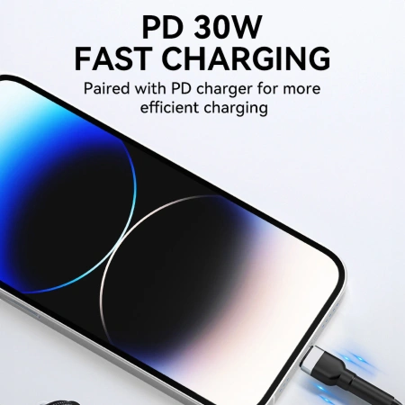 WOZINSKY KABEL DO LIGHTNING USB-C 30W 2M DO IPHONE 12 13 14 SZYBKIE