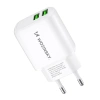 WOZINSKY ŁADOWARKA 2X USB-A 2,4A DO TELEFONÓW I URZĄDZEŃ BIAŁA KOMPAKTOWA