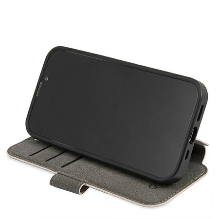 GUESS ETUI Z LOGO DO IPHONE 13 PRO MAX 6,7 KSIĄŻKA Z METALOWYM WYKOŃCZENIEM