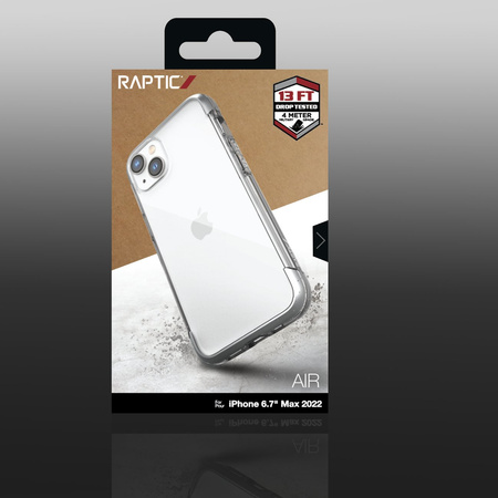 Raptic X-Doria Air Case etui iPhone 14 Plus pancerny pokrowiec srebrny