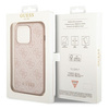 Guess GUHCP14XG4GFPI iPhone 14 Pro Max 6,7" różowy/pink hard case 4G Metal Gold Logo