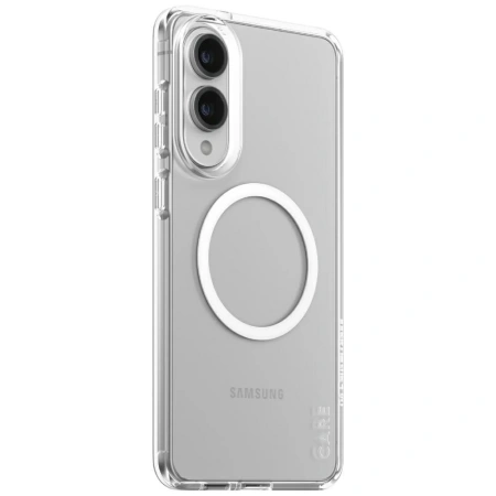 Etui CARE by PanzerGlass Flagship Urban Combat White QI na Samsung Galaxy S25 Edge - przezroczyste