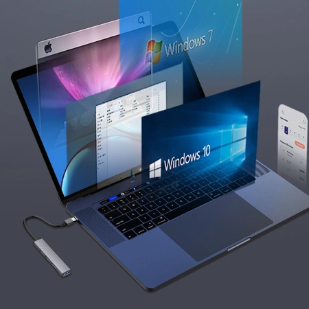 ORICO HUB USB-A DO APPLE 1x USB 3.0 3x USB 2.0 PRZEJŚCIÓWKA STACJA DOKUJĄCA