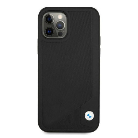 Etui BMW BMHCP12MRCDPK iPhone 12/12 Pro 6,1" czarny/black hardcase Leather Deboss