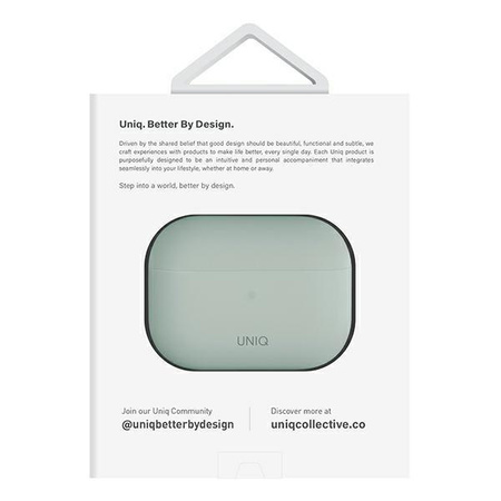 UNIQ etui Lino AirPods Pro 2 gen Silicone miętowy/mint green