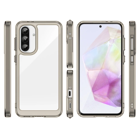 HURTEL ETUI CASE DO SAMSUNG GALAXY A26 Z ELASTYCZNĄ RAMKĄ PÓŁPRZEZROCZYSTE