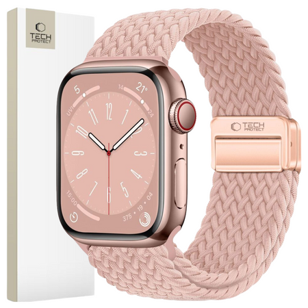 TECH-PROTECT NYLONMAG APPLE WATCH 6 / 7 / 8 / 9 / 10 / SE / ULTRA 1 / 2 (44 / 45 / 46 / 49 MM) DUSTY ROSE