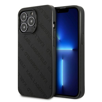 KARL LAGERFELD POKROWIEC HARDCASE DO IPHONE 13 13PRO 6,1 CZARNY PERFOROWANY