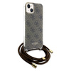 GUESS ETUI HARD CASE DO IPHONE 15 14 13 6.1 CROSSBODY CORD Z PRINTEM 4G