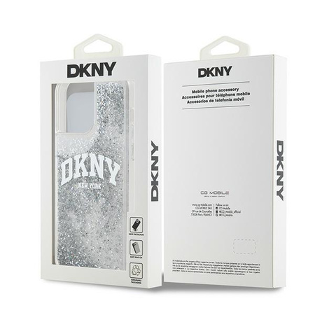 DKNY POKROWIEC HARDCASE LIQUID GLITTER DO IPHONE 15 PRO MAX Z LOGO WIELKIM