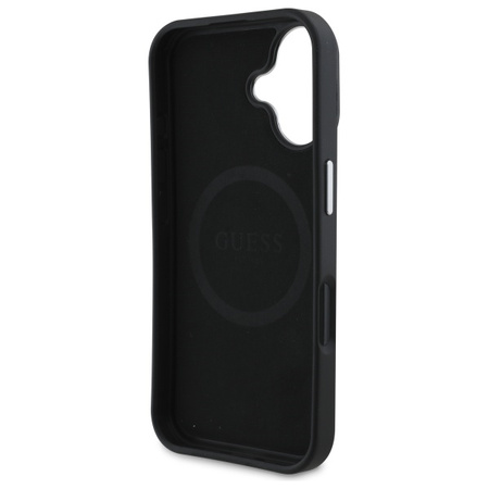 GUESS ETUI HARDCASE GRAINED TRIANGLE DO IPHONE 16 6.1 DO MAGSAFE ELEGANCKA