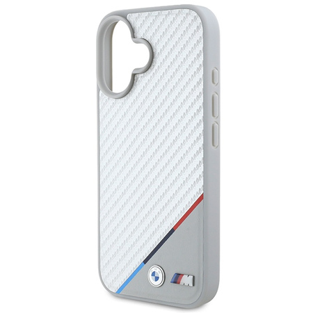BMW BMHMP16S23PUDTS iPhone 166.1 szary/grey hardcase M Carbon Tricolor Line MagSafe