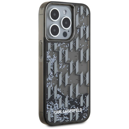 KARL LAGERFELD ETUI MONOGRAM DO IPHONE 15 PRO LIQUIDE GLITTER WYSOKA JAKOŚĆ