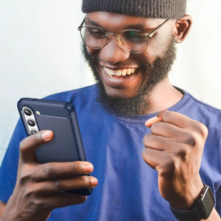 HURTEL ETUI CARBON CASE DO SAMSUNG GALAXY S23+ ELASTYCZNY KARBONOWY SILIKON