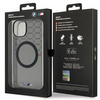 Etui BMW BMHMP14SHGPK na iPhone 14 - szare Pattern MagSafe