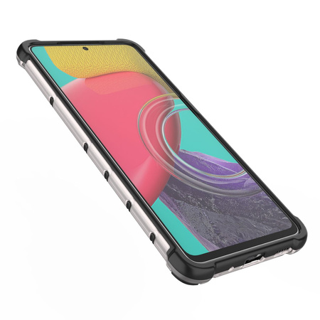 Honeycomb etui pancerny pokrowiec z żelową ramką Samsung Galaxy M53 5G czarny