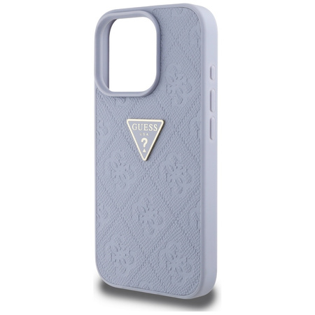GUESS ETUI TPU DO IPHONE 16 PRO Z LOGO METALOWYM WZÓR TRIANGLE DO TELEFONU