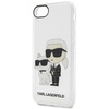 Etui Karl Lagerfeld KLHCI8HNKCTGT na iPhone 7/8/ SE 2020 / SE 2022 - przezroczyste hardcase Gliter Karl&Choupette