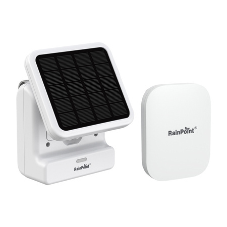 Solarny zestaw do nawadniania z bramką RainPoint, aplikacja