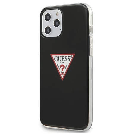 Etui Guess Triangle Collection na iPhone 12 / iPhone 12 Pro - czarne