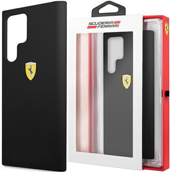 Ferrari FESSIHCS22LBK S22 Ultra S908 czarny/black hardcase On Track Silicone
