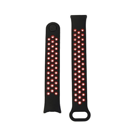 BELINE PASEK MI BAND 9 8 ZAMIENNIK DO OPASKI ZEGARKA DESIGN CZARNO-CZERWONY