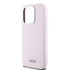 DKNY ETUI LIQUID SILICONE DO IPHONE 14 PRO 6.1 Z LOGO METALOWYM DO MAGSAFE