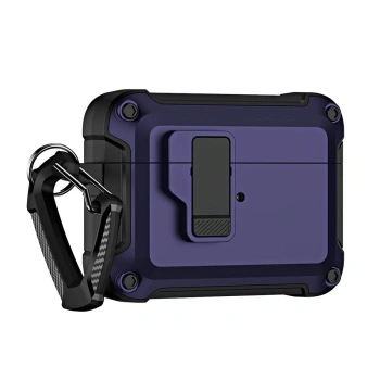 HURTEL ETUI PANCERNE PRO DO AIRPODS 4 WZMOCNIONA OCHRONA Z KARABINCZYKIEM