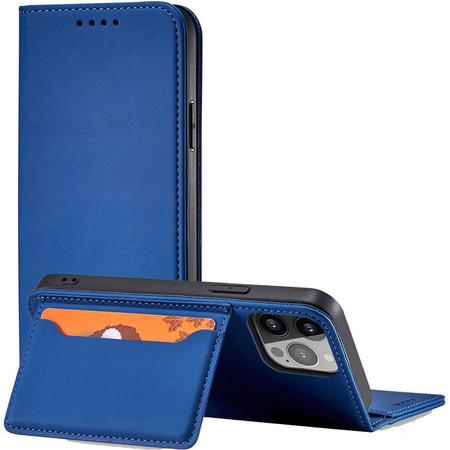 HURTEL ETUI MAGNETYCZNE POKROWIEC DO IPHONE 13 MINI PORTFEL KARTY PODSTAWKA