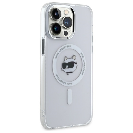KARL LAGERFELD ETUI DO MAGSAFE DO IPHONE 14 PRO MAX Z WYKOŃCZENIEM