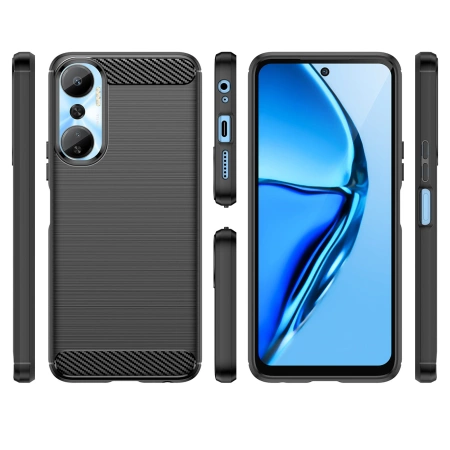 HURTEL POKROWIEC CARBON CASE SILIKONOWY DO INFINIX HOT 20 ELASTYCZNY KARBON