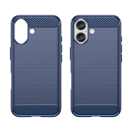 HURTEL ETUI SILIKONOWE CARBON CASE DO IPHONE 16 PLUS OCHRONA EKRANU I