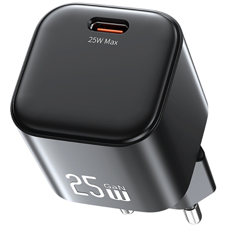 Ładowarka sieciowa USAMS JC Series CC289 25W GaN Mini Fast Charger USB-C czarny