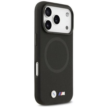 Etui BMW M FW Metal Logo MagSafe do iPhone 17 Pro czarny
