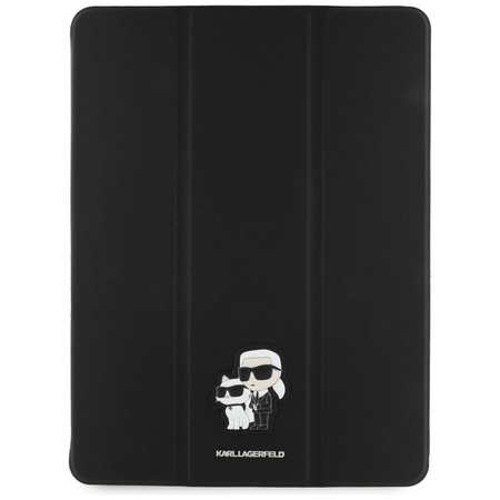 Karl Lagerfeld KLFC13PM24SAKCK iPad Pro 13 2024 Book Cover czarny/black Saffiano Magnetic Karl &Choupette