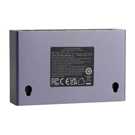 UGREEN PRZEŁĄCZNIK SWITCH 5-PORTOWY GIGABIT ETHERNET DO KOMPUTERA