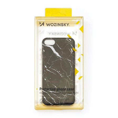 Wozinsky Marble żelowe etui pokrowiec marmur iPhone 12 mini różowy